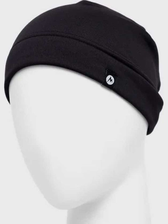 Beanie Unisex Fleece Σκούφος Πλεκτός σε Μαύρο χρώμα