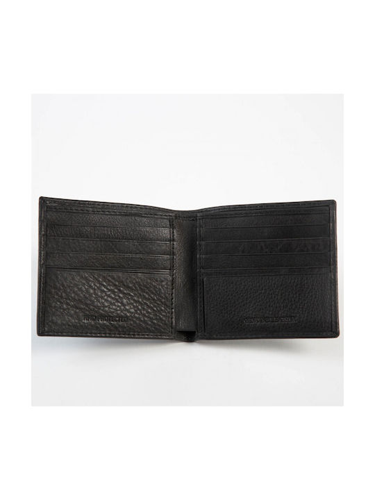 Mario Rossi Men's Leather Wallet with RFID Black