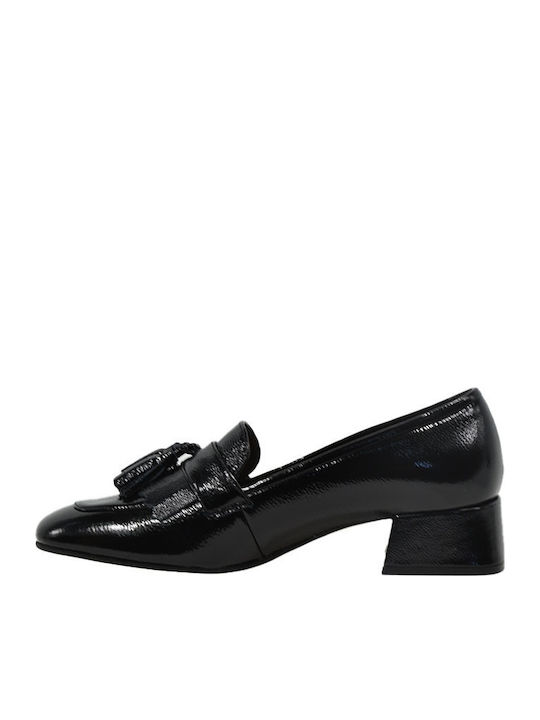 Leather Black Heels