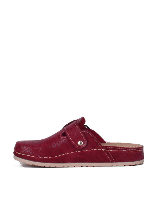 My Way Shoes Femei Anatomici Sabot Burgundy