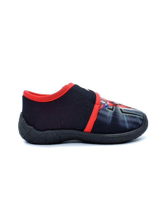 Spiderman Boys Slippers Black