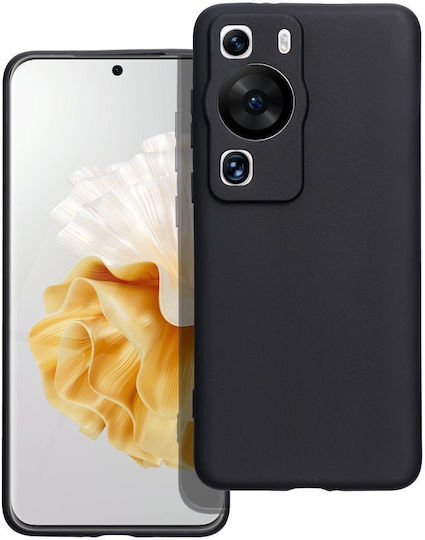 Matt Umschlag Rückseite Silikon Schwarz (Huawei P60 / P60 Pro)