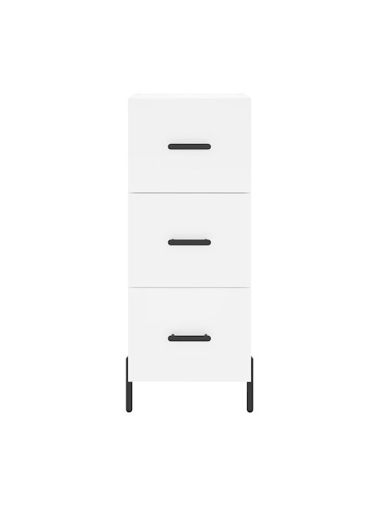 Schrank Boden Weiß 34.5x34x180cm