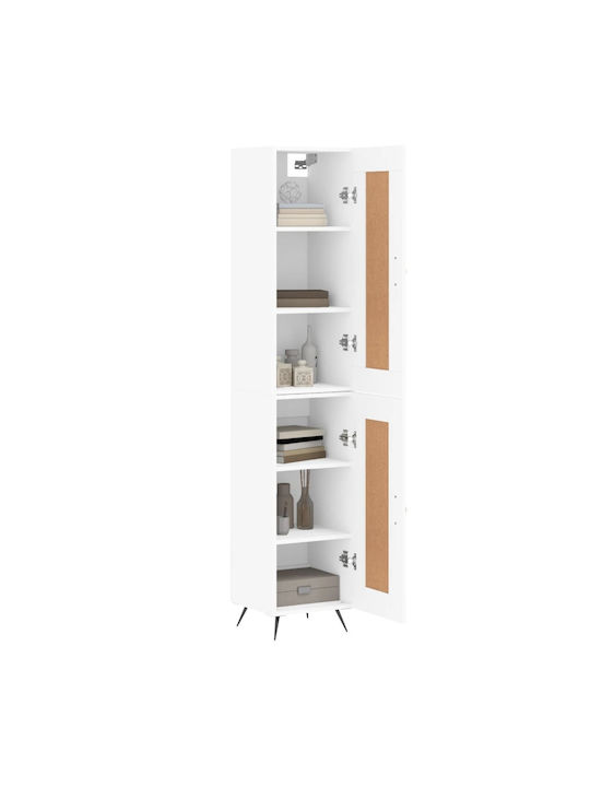 Schrank Boden Weiß 34.5x34x180cm