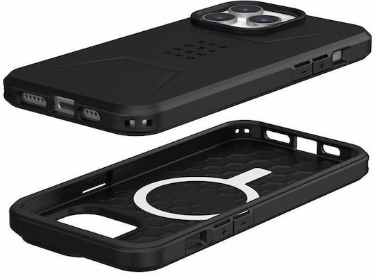 UAG Civilian Back Cover Πλαστικό Μαύρο (iPhone 15 Pro Max)