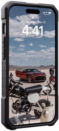 UAG Monarch Pro Back Cover Aramid Fiber 2mm Μαύρο (iPhone 15 Pro)