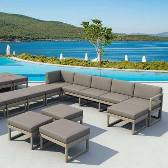 Siesta Exclusive Mykonos Καρέκλας Κήπου Light Brown 2τμχ 65x30εκ.