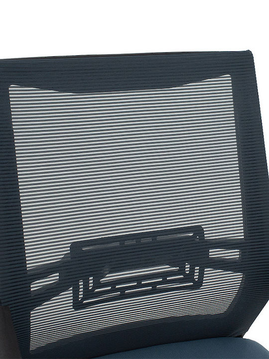 Visitor Chair with Arms Blue 48x51x98cm