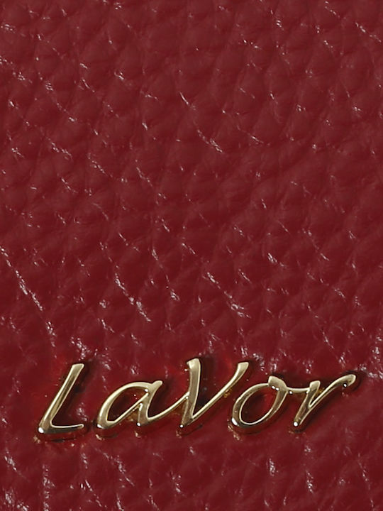 Small Leather Women's Wallet Classic with RFID Red
