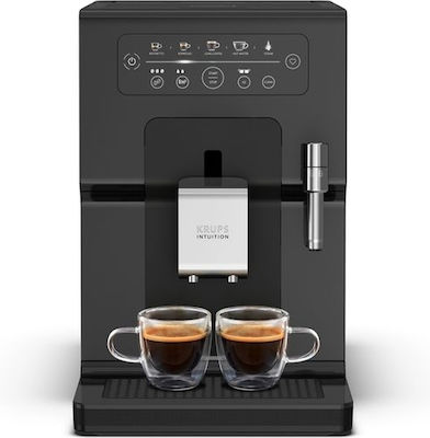 Krups Intuition EA8708 Αυτόματη Μηχανή Espresso 1450W Πίεσης 15bar με Μύλο Άλεσης Μαύρη