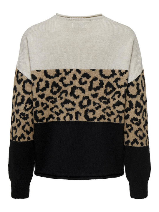 Jade Women's Blouse Long Sleeve Animal Print Multicolour