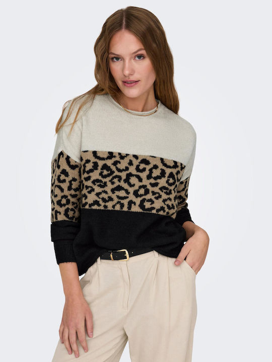 Jade Women's Blouse Long Sleeve Animal Print Multicolour