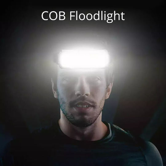 Ideahellas Rechargeable Headlamp LED IP64 with Maximum Brightness 1600lm 4pcs Black
