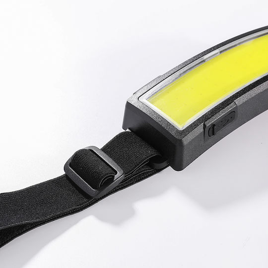 Ideahellas Rechargeable Headlamp LED IP64 with Maximum Brightness 1600lm 3pcs Black