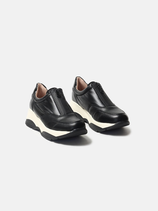 InShoes Συνδυασμό Υλικών Femei Chunky Sneakers Negre