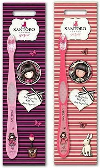 Santoro Gorjuss 3026 Children's Toothbrush Pink