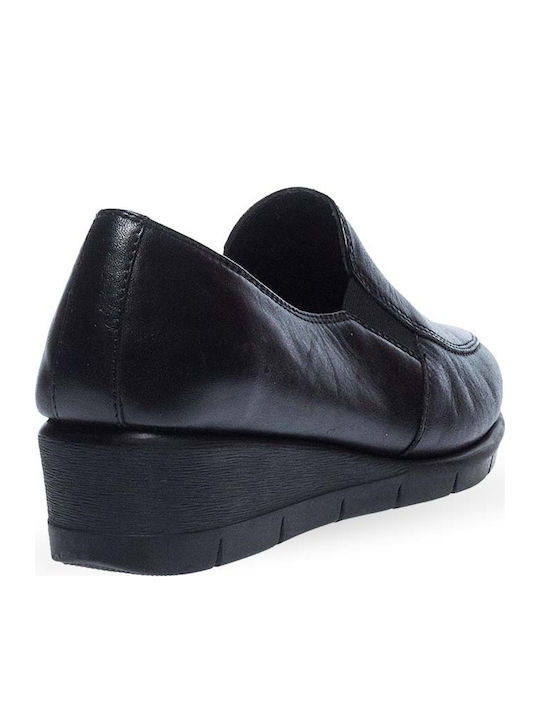 Дамски Slip-On Кожени Черни