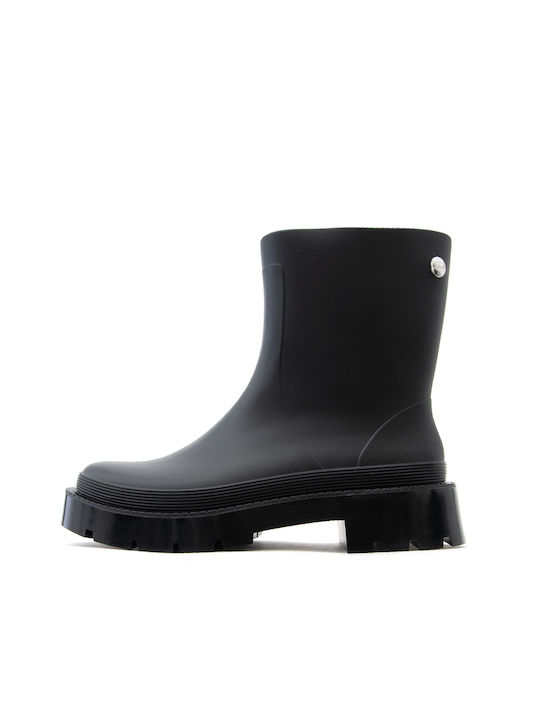 Scholl Schürzen für Catering Damen Gummistiefel Schwarz