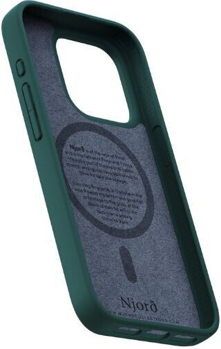 Njord Back Cover Δερμάτινο 2mm Ροζ (iPhone 15 Pro)