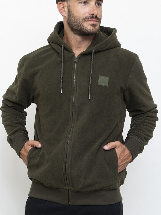 Cardigan With Khaki Hood