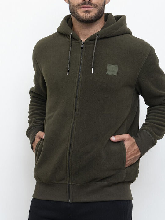 Cardigan With Khaki Hood