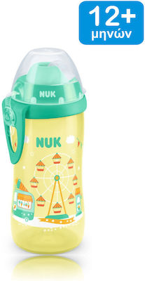 Nuk Παιδικό Ποτηράκι Flexi Cup από Πλαστικό Κίτρινο 300ml για 12m+