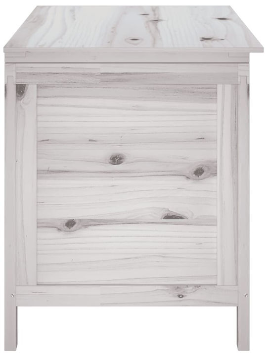 vidaXL Cutie de depozitare pentru exterior Lemn Alb L99xW49.5xH58.5buc
