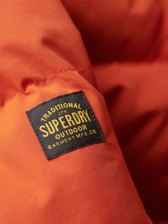 Everest Short Winter Jacket Puffer Orange