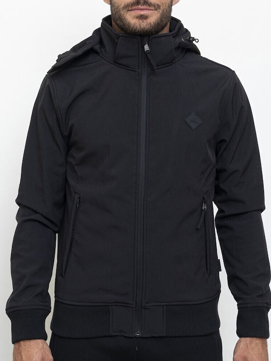 Winter Jacket Softshell Waterproof and Windproof Black