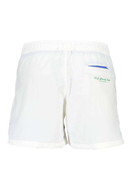 U.S.Grand Polo Club Men's Swimwear Shorts White