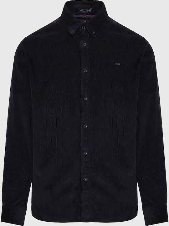Long-sleeved Corduroy Shirt Black