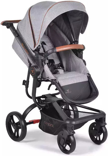 Cangaroo Ellada Verstellbar 2 in 1 Baby Kinderwagen Geeignet für Neugeborene Gray 15kg