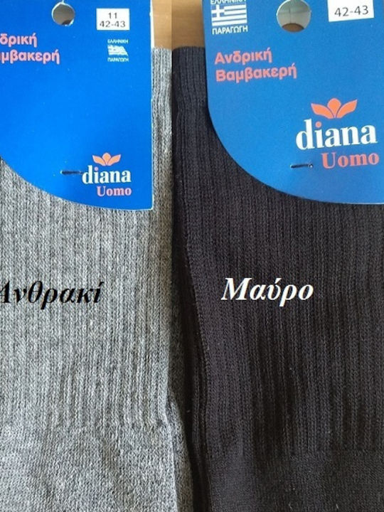 Diana Ανδρικές Κάλτσες Μαύρες