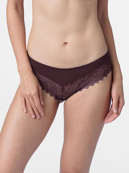 Femei Slip 2Pack cu Dantelă Roșii