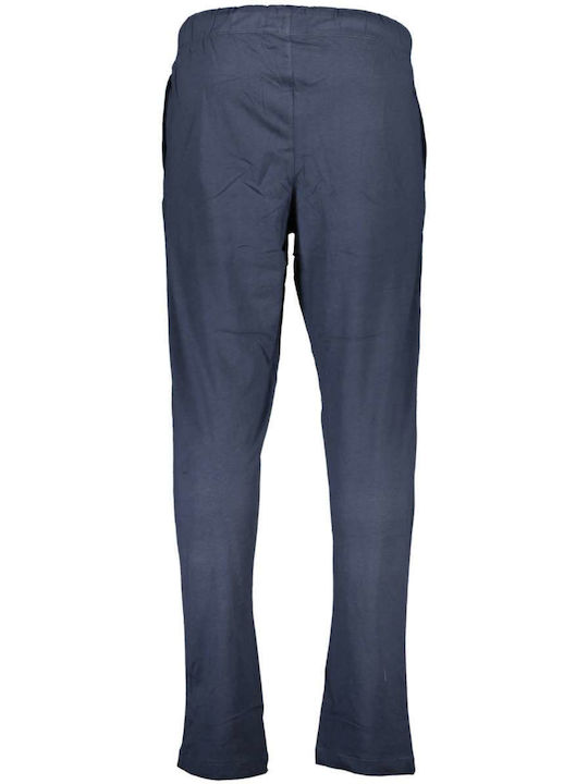 Gian Marco Venturi Men's Sweatpants with Rubber Blue