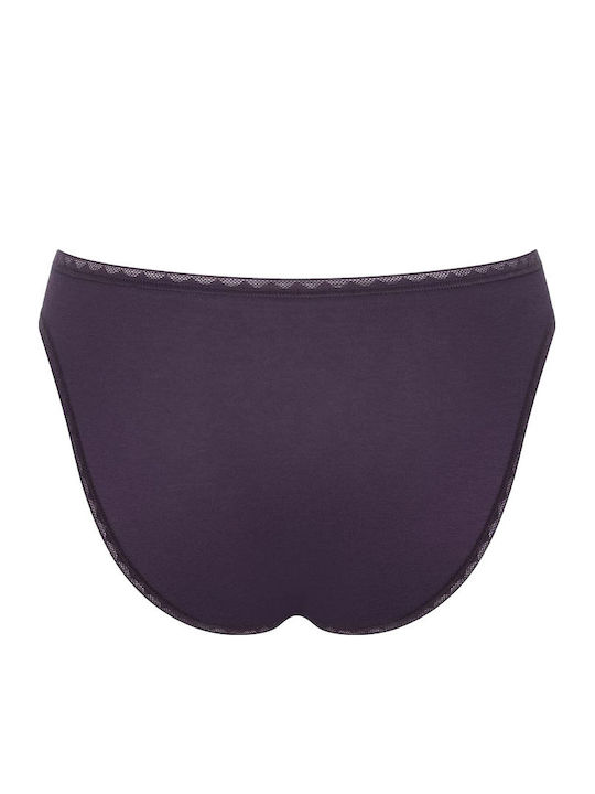 Go H Tai Βαμβακερά Дамско Слип 2Pack Purple/Embryme