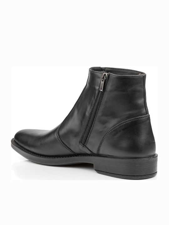 Leather Black Men's Boots Anatomical
