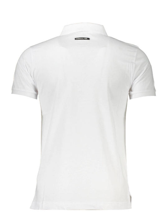 Roberto Cavalli Men's Short Sleeve Blouse Polo White