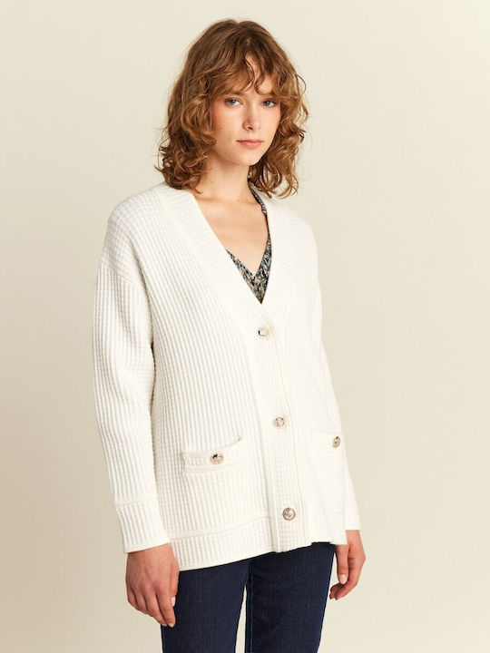 Forel Women's Knitted Cardigan White