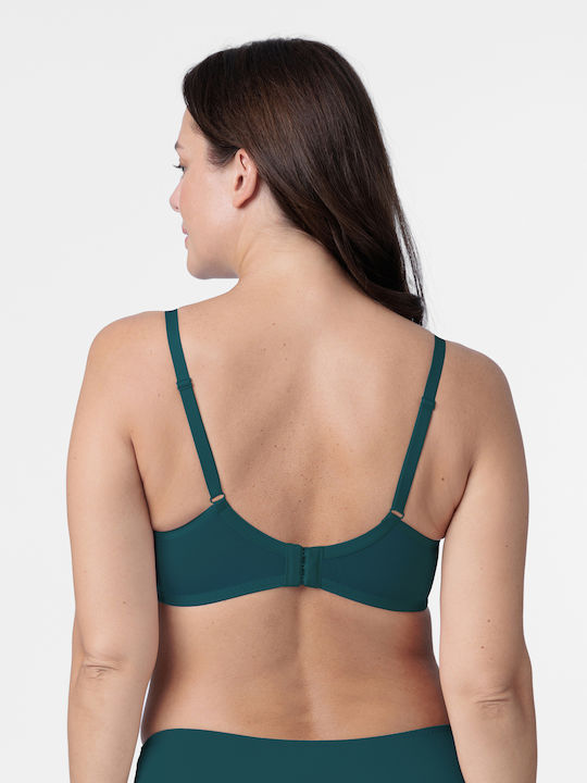 Bra with Light Padding Underwire Green