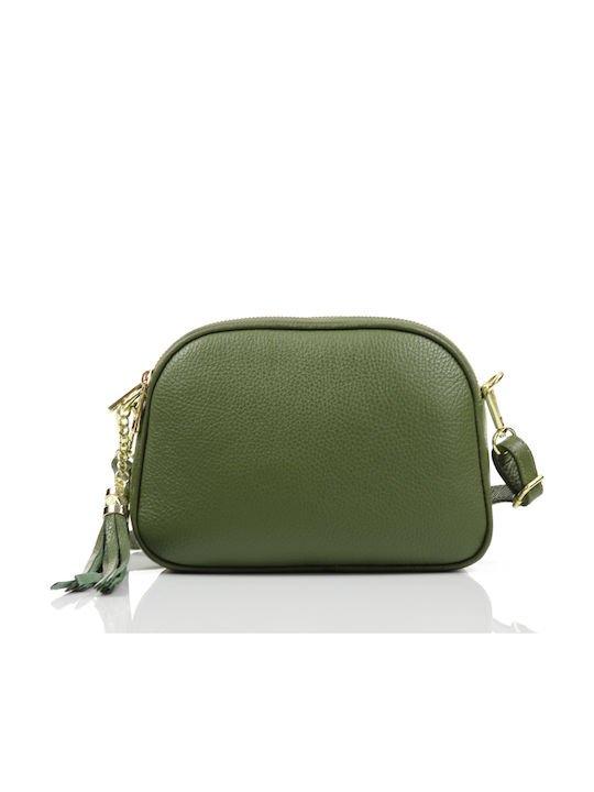 Passaggio Leather Women's Leather Crossbody Bag Green