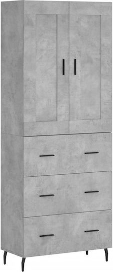 Dulap De Prezentare Pentru Sufragerie Din Placă Din Lemn Agregat Gri 34x180cm 3199765