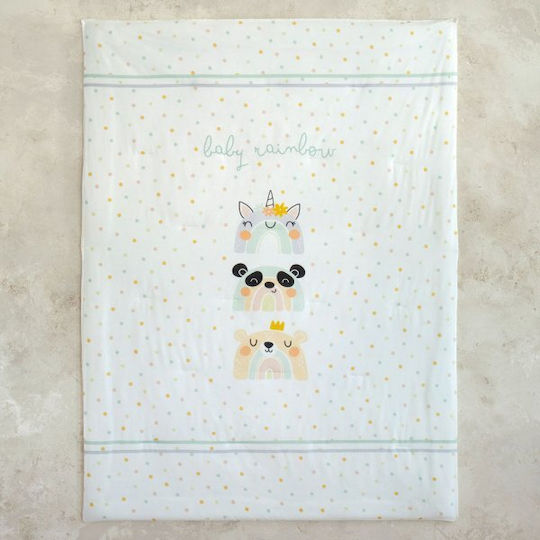 Nima Бебешка кувертюра Памук Бял 100x140см