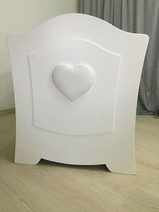 Baby Smile Pătuț Bebeluși Bellina Alb pentru Saltea 70x140cm