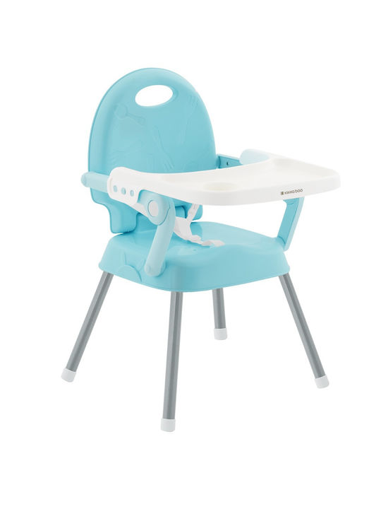 Kikka Boo Spoony Highchair 3 in 1 with Metal Frame & Plastic Seat Blue