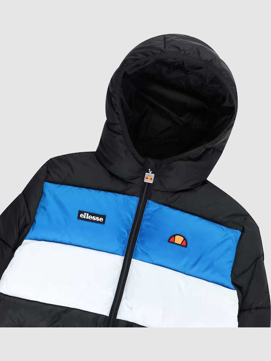 Kinder Steppjacke mit Kapuze Schwarz