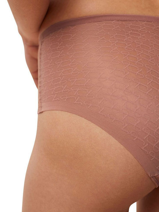Signature Sheer Maxi Ex Висока талия Дамско Слип Кафяв
