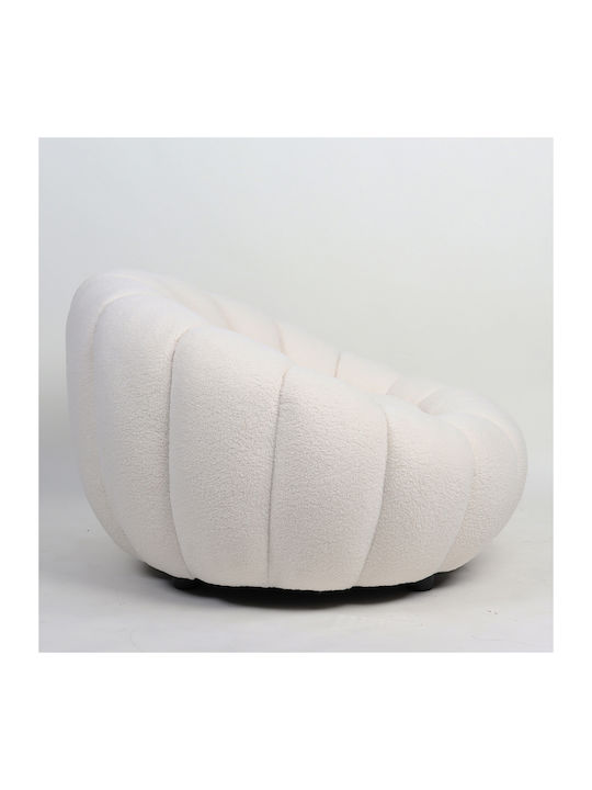 Afet Armchair White 94x89x61cm