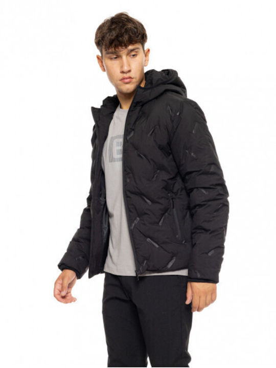 Biston Herren Winter Jacke Bomber Schwarz