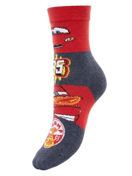 Disney Kids' Socks Cars Red